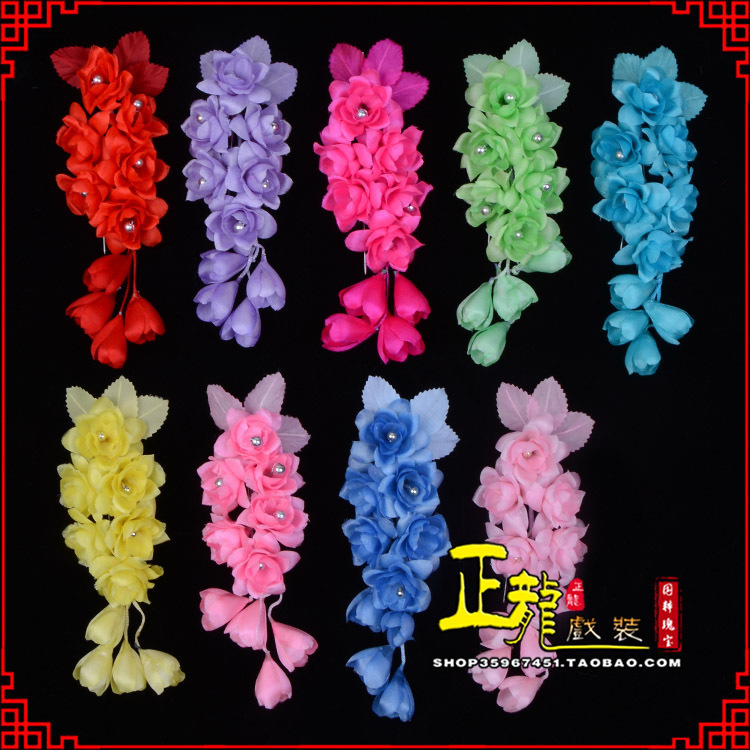 南沙群岛鬓花头饰小花头花 真丝绢花