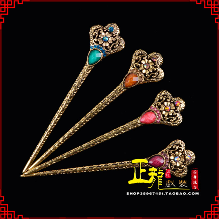 南沙群岛头饰老旦青衣员外夫人簪子 老旦发簪