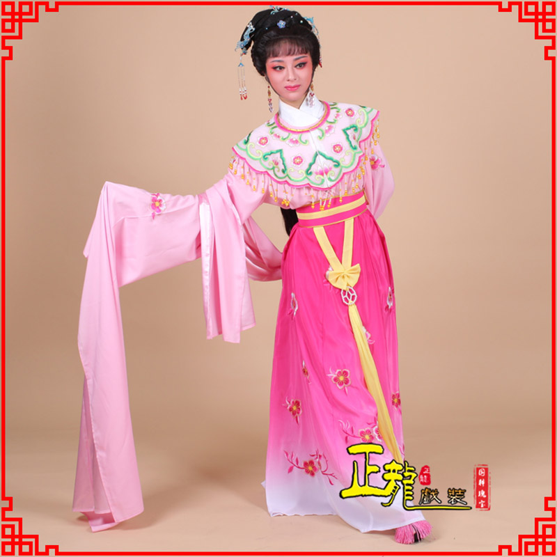 南沙群岛水袖青衣练功花旦服 梅花古装衣